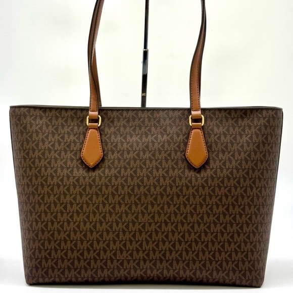 Brown Michael Kors Tote Signature Bag Sheila Large Signature  Michael Kors Sheila Large Signature Logo Tote Bag - Brown Signature
